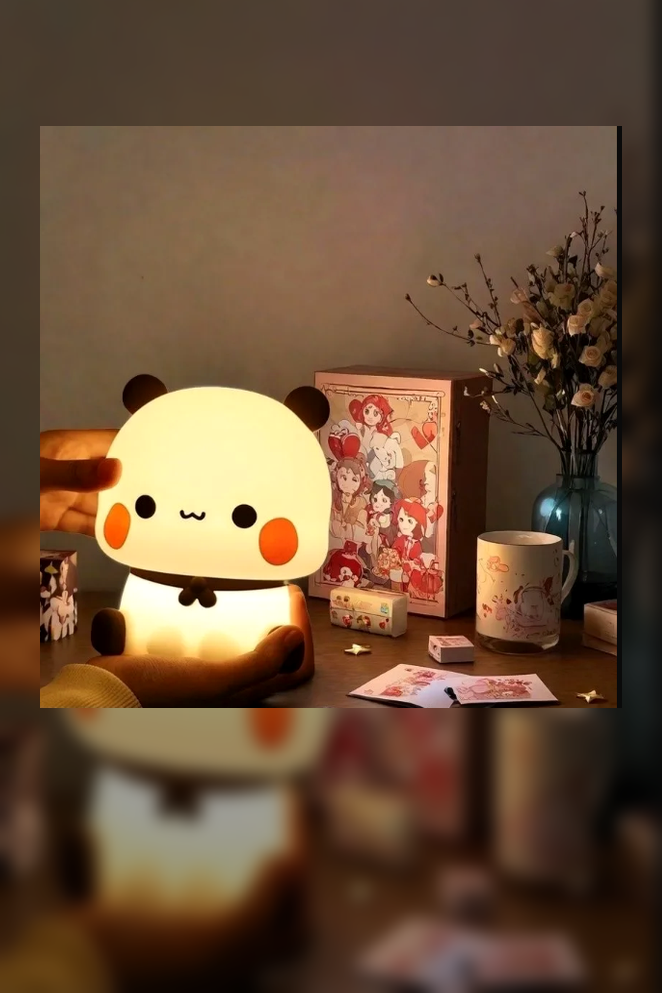 Cute Bubu LED Panda Keychain