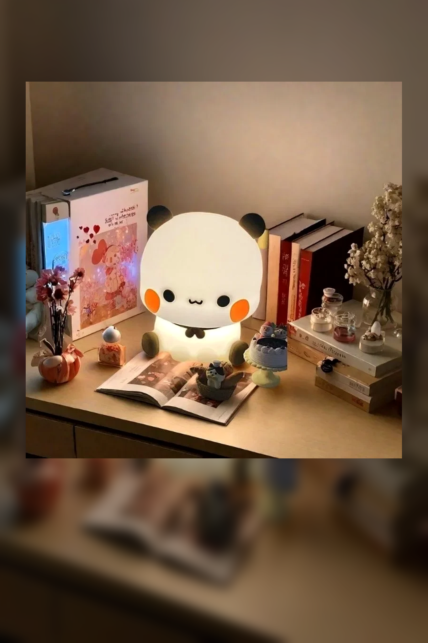 Cute Bubu LED Panda Keychain