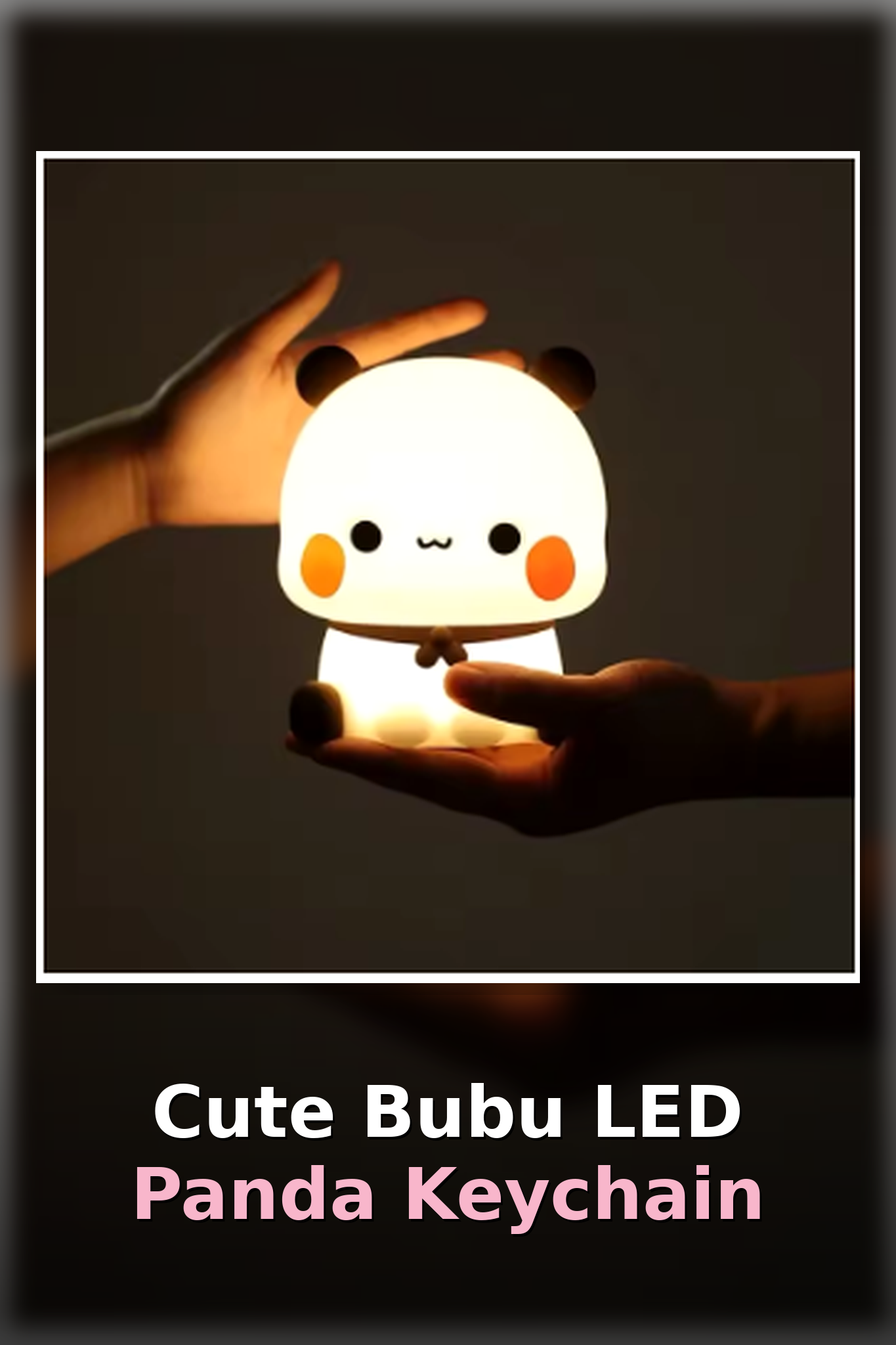 Cute Bubu LED Panda Keychain